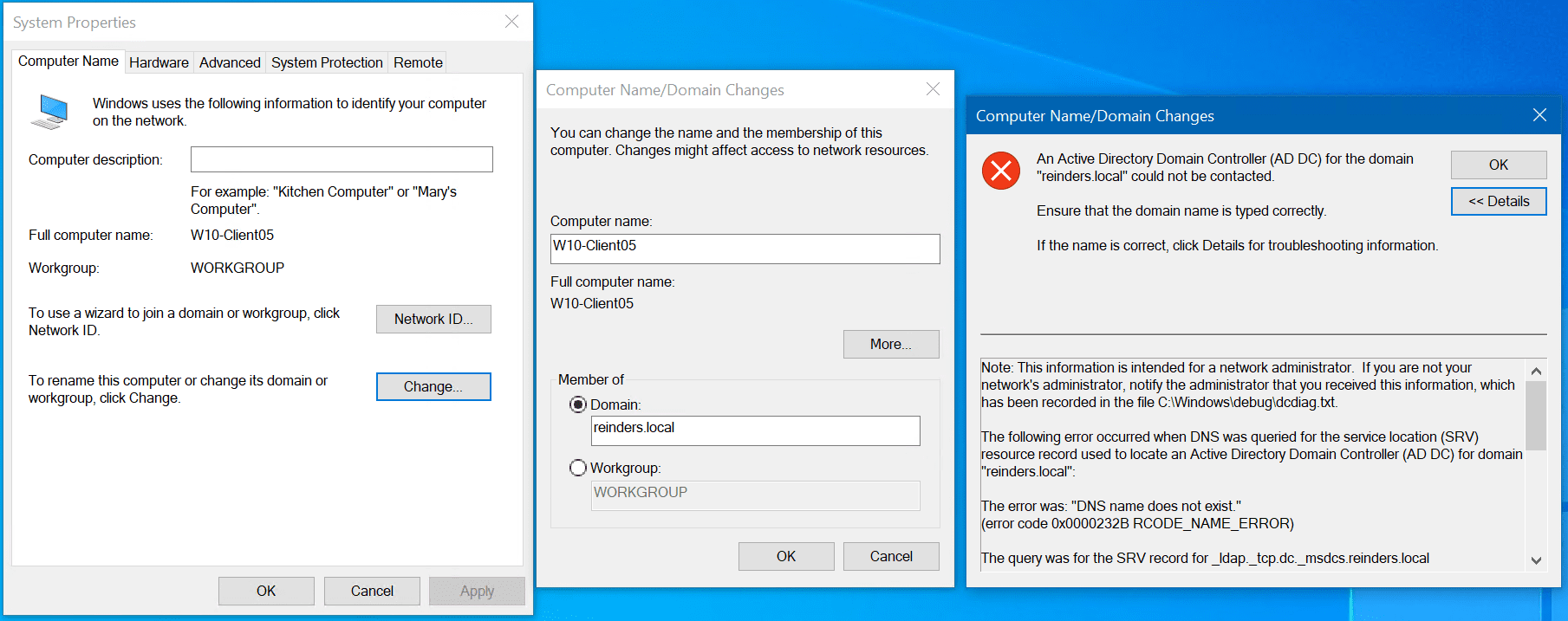 Fix "An Active Directory Domain Controller For The Domain Could Not Be ...