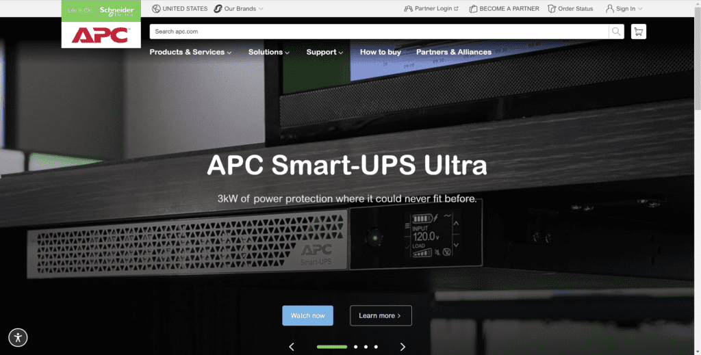 APC provide UPS devices to protect IT infrastructure