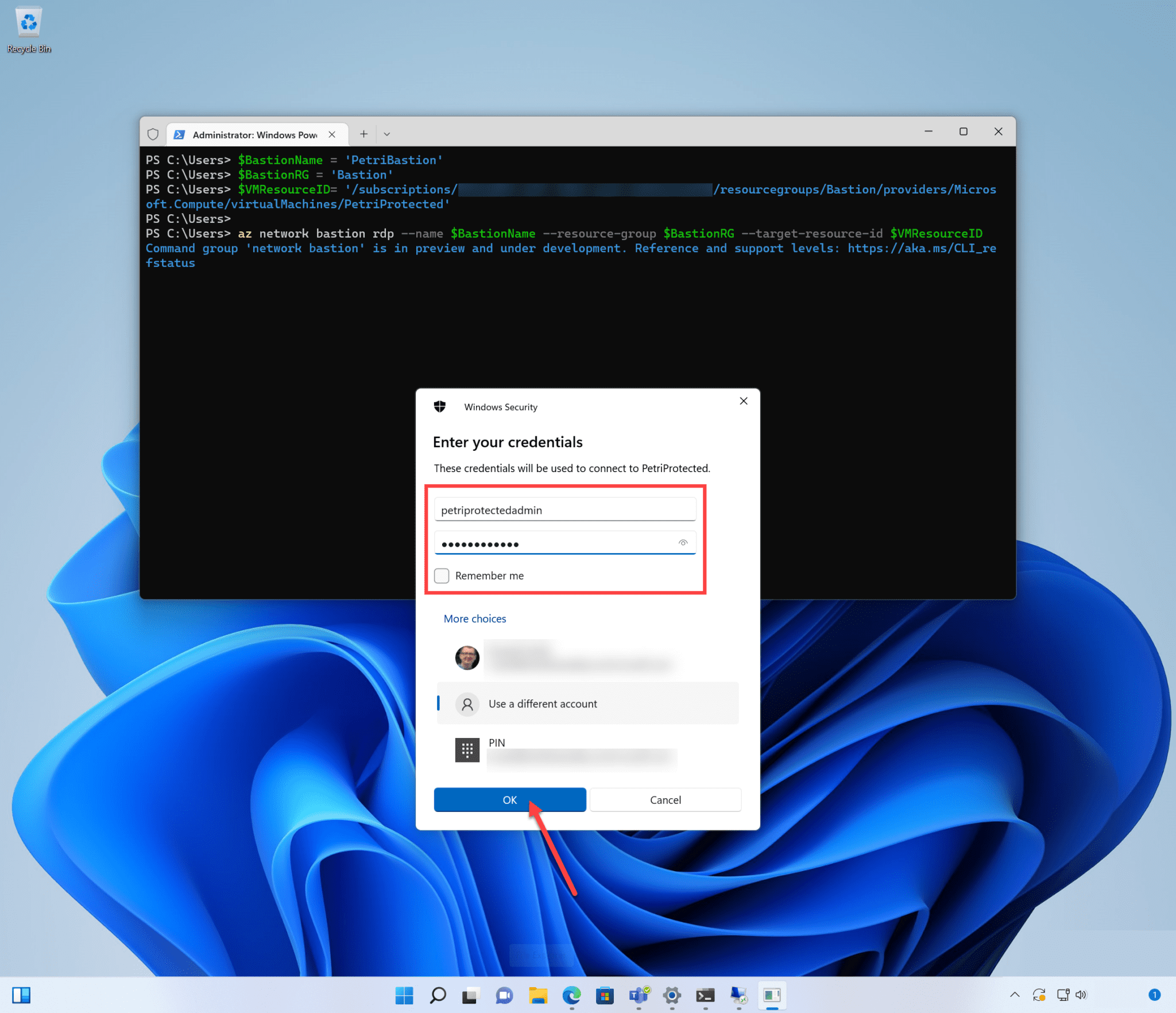 Azure Bastion Native Client Support With the Windows RDP Client