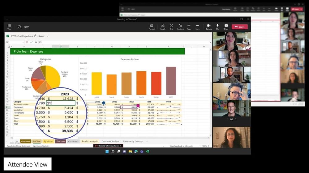 Microsoft Teams Gets Excel Live Experiences
