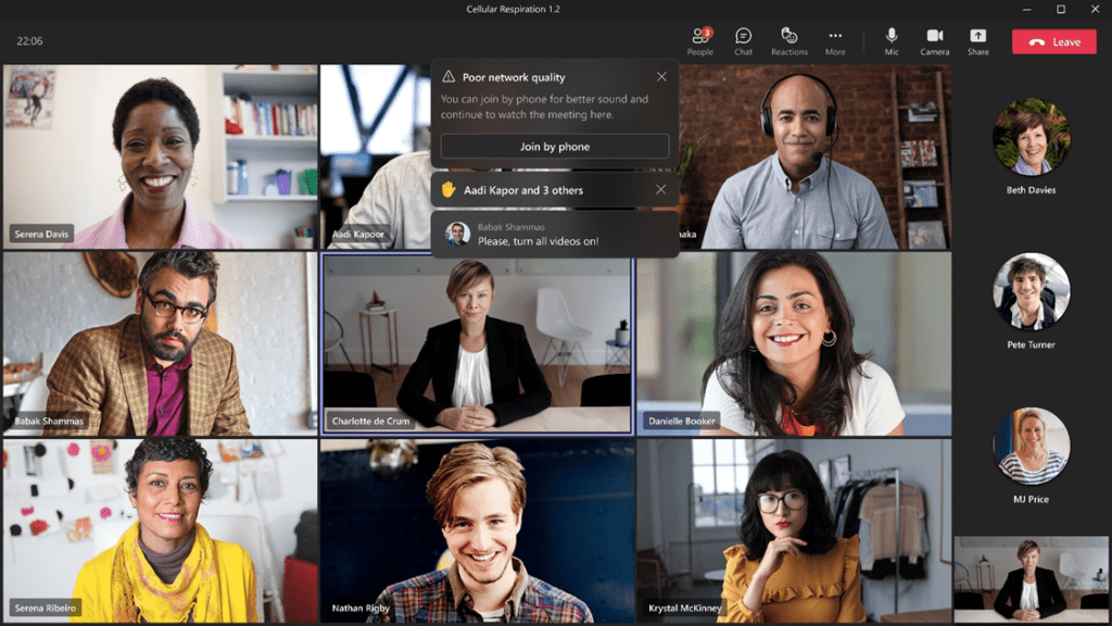 Microsoft Teams Usability Improvements to In-Meeting Notifications