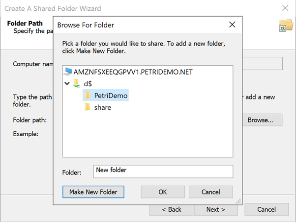 You can use the 'Shared Folders' (fsmgmt.msc) Windows tool to manage shared files