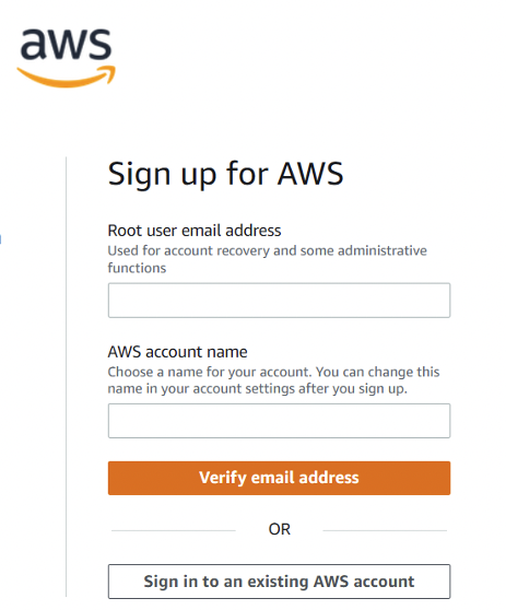 Logging in to the AWS console