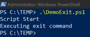 How To Use The PowerShell Exit Keyword To Terminate Scripts