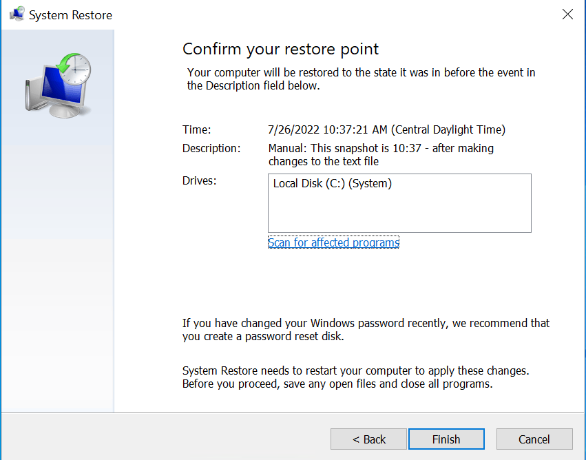 How to Recover Your PC Using System Restore on Windows 10 | Petri