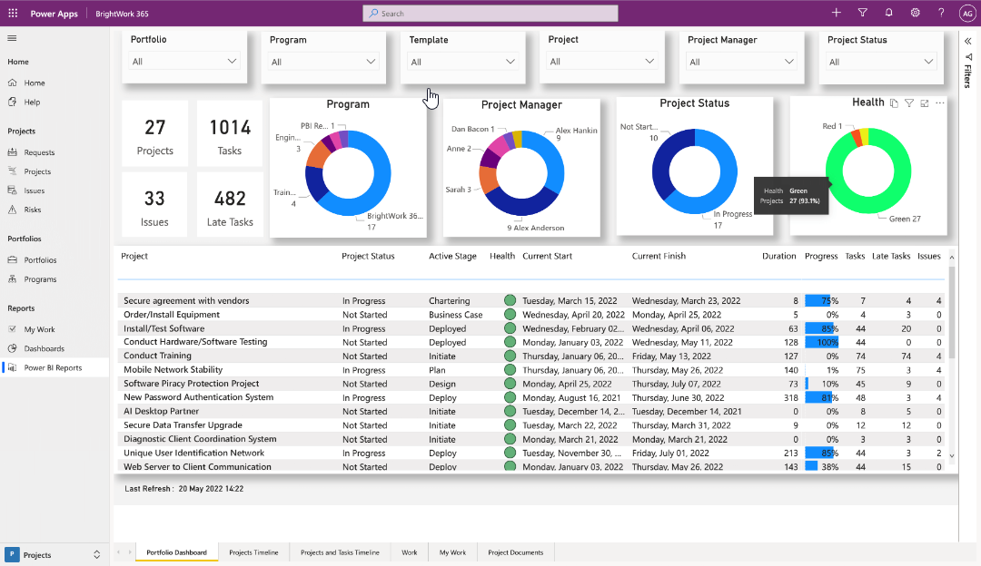 simple project management tools microsoft