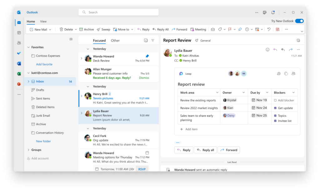 Microsoft Starts Rolling Out Loop Components to Outlook for Windows