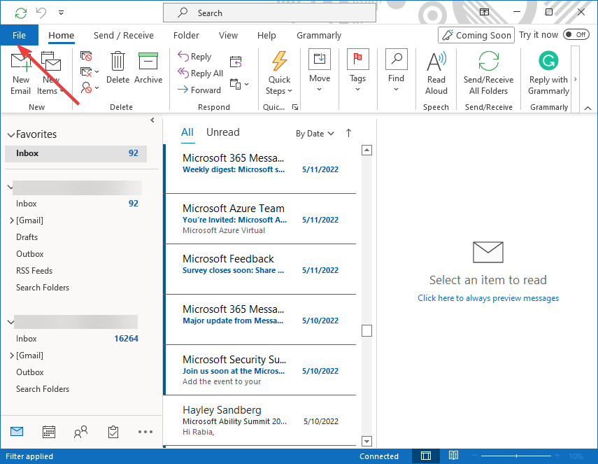 microsoft outlook email signature chrome