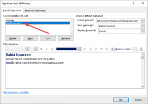 How to Change an Email Signature in Outlook | Petri