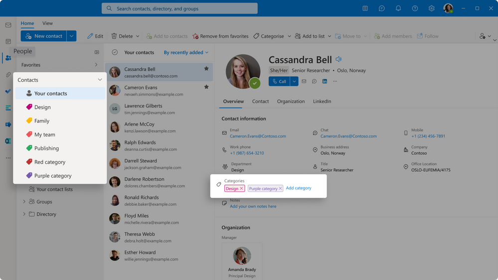 Outlook on the Web Gets New Contact Management Features