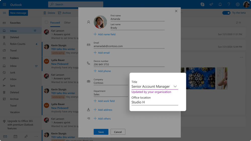 Outlook on the Web Gets New Contact Management Features