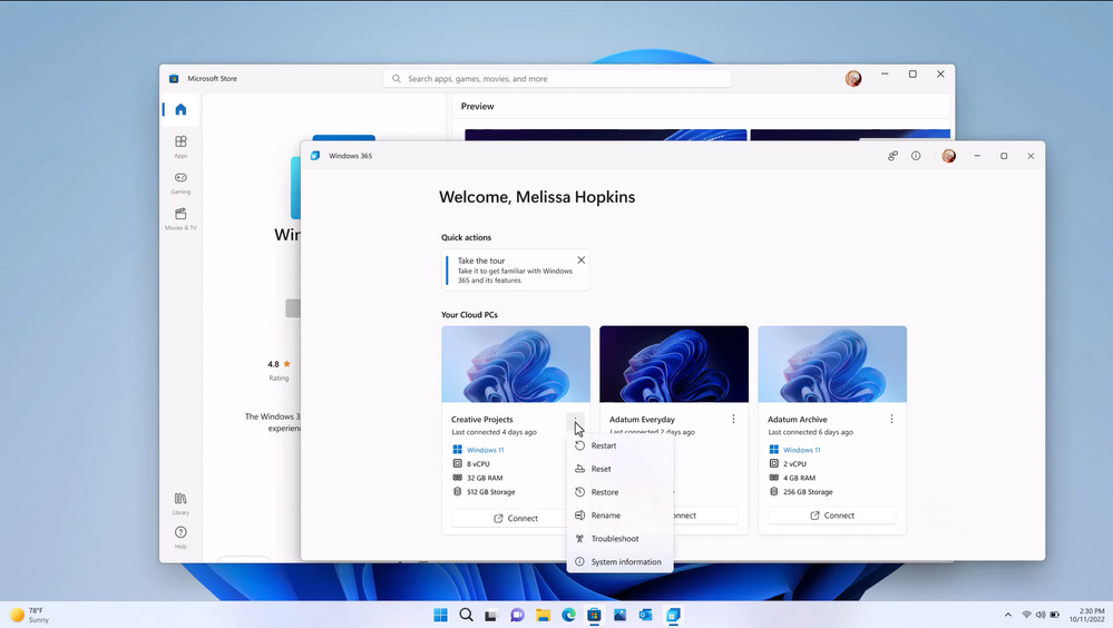 Windows 365 App is Now Available on the Microsoft Store for Windows 11