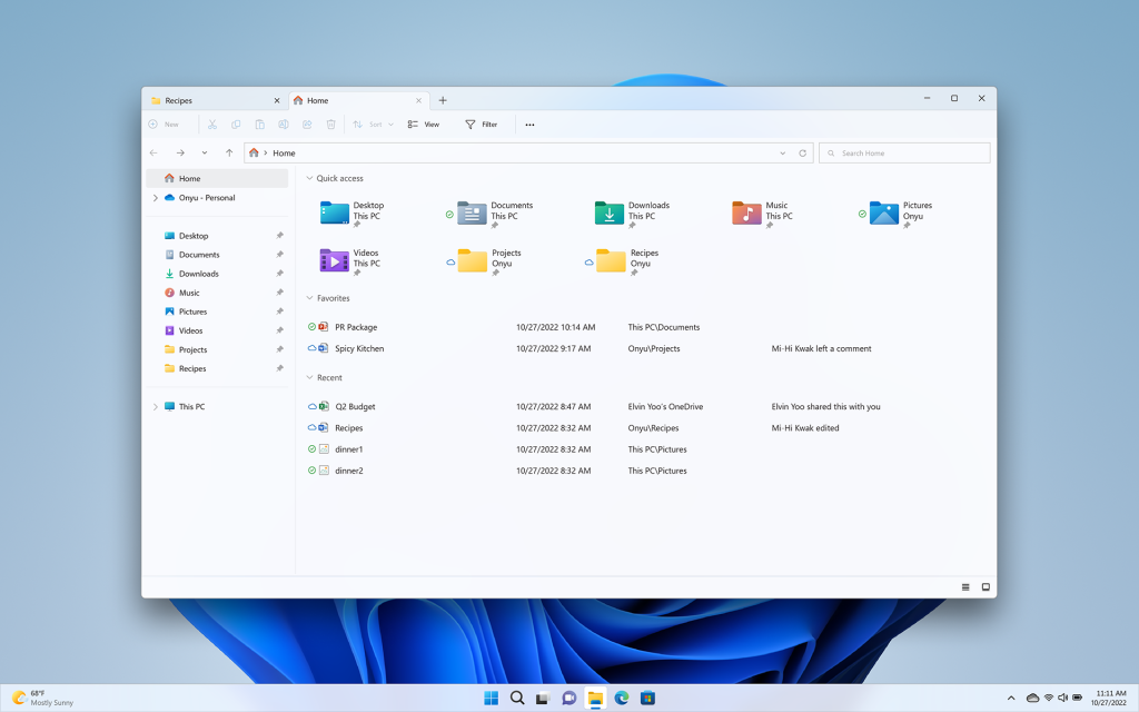 File Explorer tabs are now available on Windows 11 version 22H2