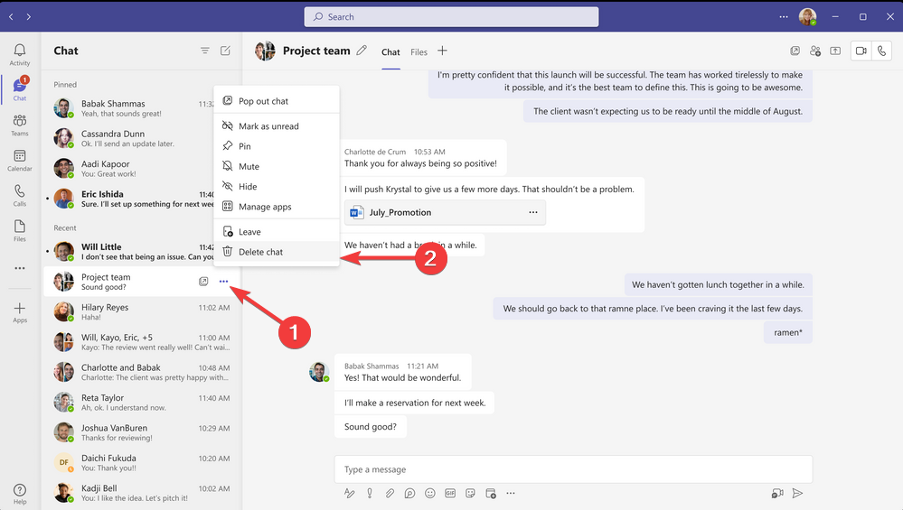 Microsoft Teams permitirá a los usuarios eliminar chats el próximo mes –  CADE SOLUCIONES