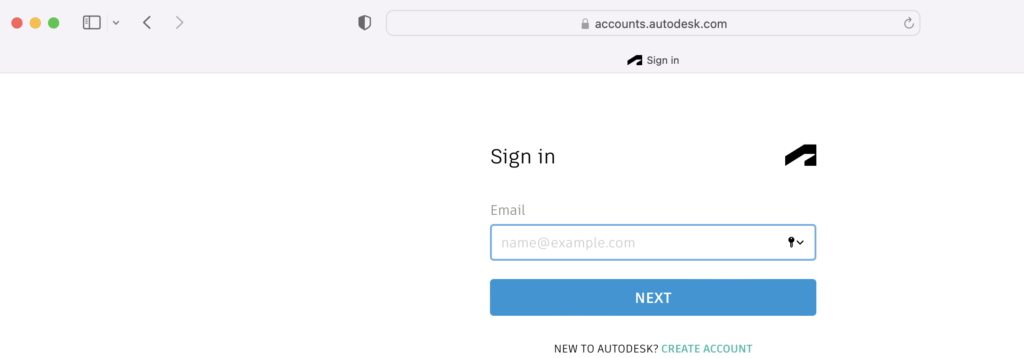 Creating an Autodesk account is free
