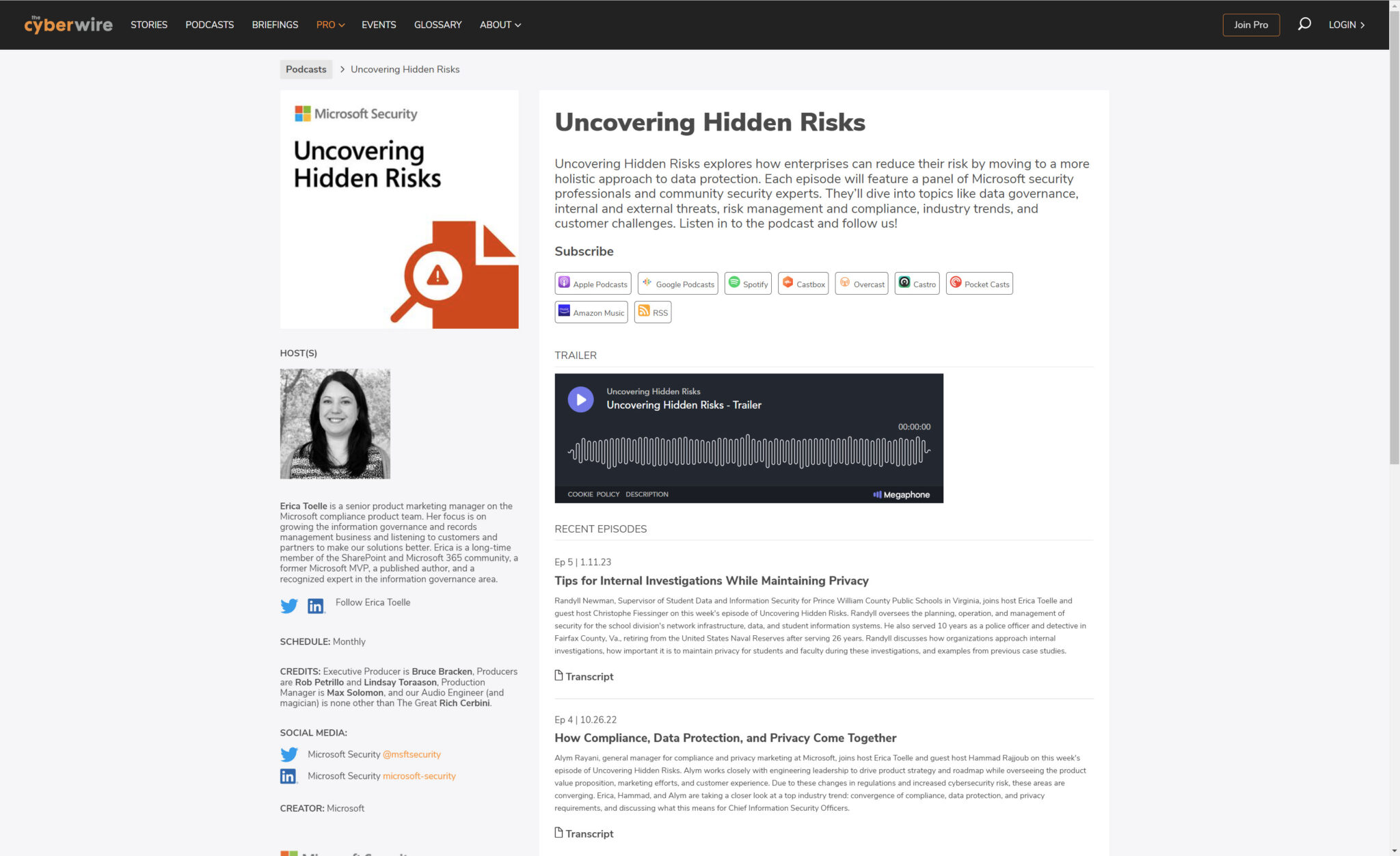 Microsoft Relaunches Uncovering Hidden Risks Podcast