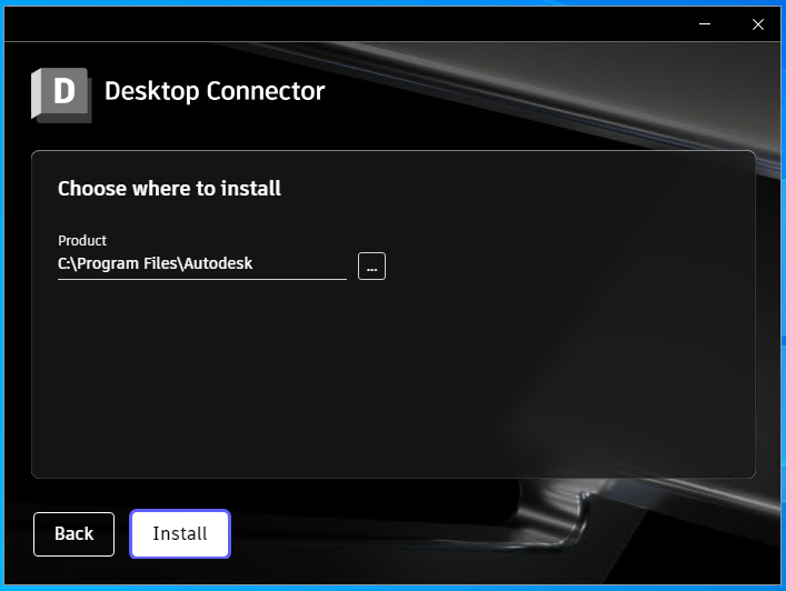 Installing the Autodesk Desktop Connector