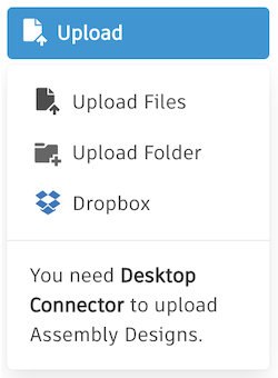 Uploading files and folders via the web