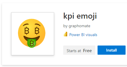 Fun KPI Emoji Power BI visual by graphomate