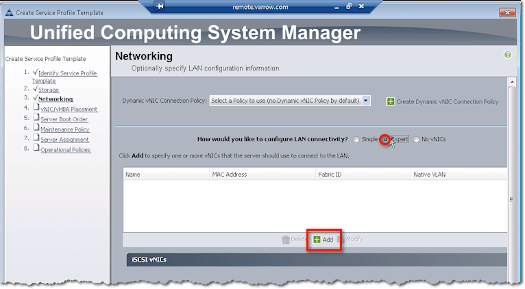 configure LAN connectivity expert