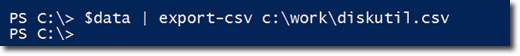 Export to CSV in PowerShell