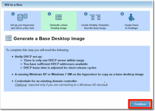 Generate base desktop image