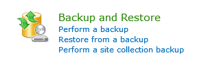 sharepoint 2010 backup and restore