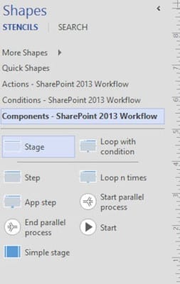 Workflow Creation in Visio 2013 Workflow Shapes Stencil