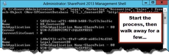 Administering SharePoint 2013 with PowerShell: BatchCreation