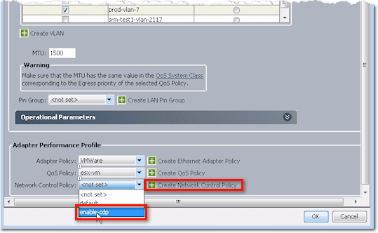 create network control policy