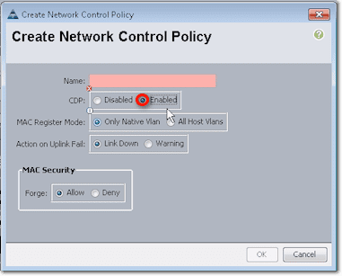 creating network control policy