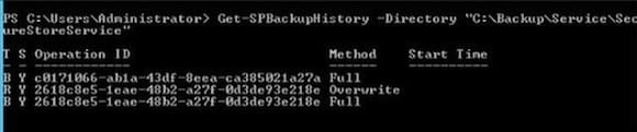 4-Backup History Powershell