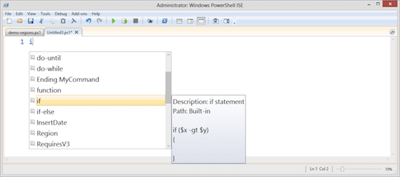 PowerShell 3.0 ISE snippet