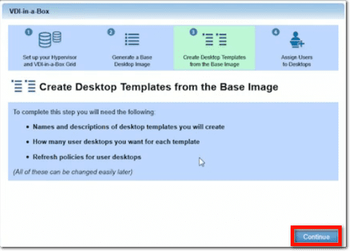 Create desktop templates