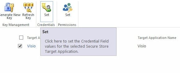 Configure Visio Graphics Service in SharePoint 2013: New Credentials