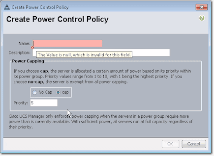 create power control policy