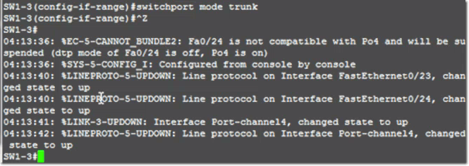 switchport mode trunk
