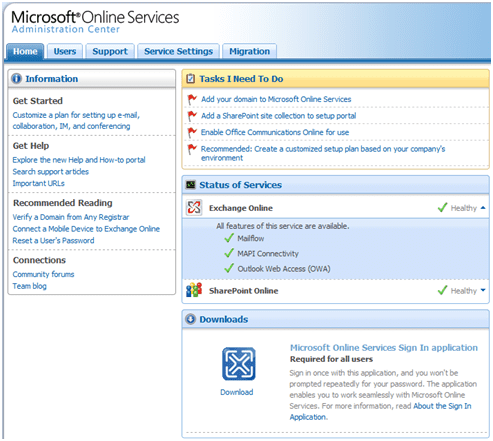 BPOS: Add your domain to Microsoft Online Services