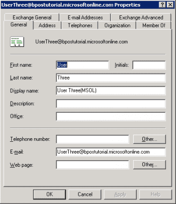 Active Directory: Verify migration for BPOS