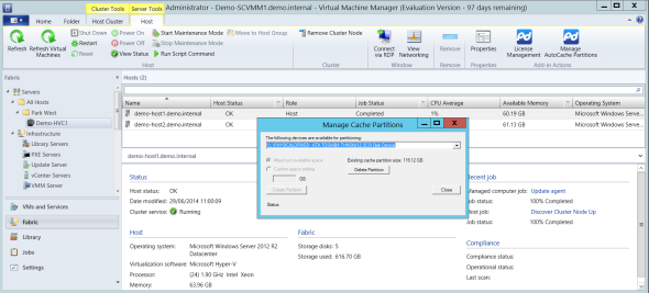 Configuring a cache partition in Proximal Data AutoCache