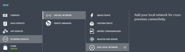 Creating a local network in Microsoft Azure