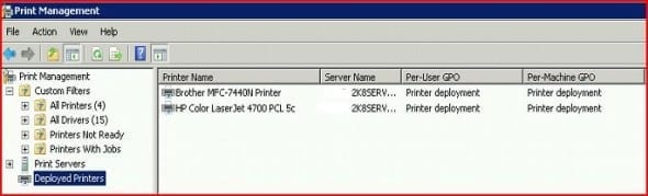 Deploying Printers by Using Group Policy on Windows Server 2008