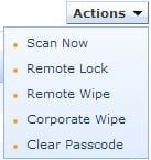 Fig 10 MDM Device Actions