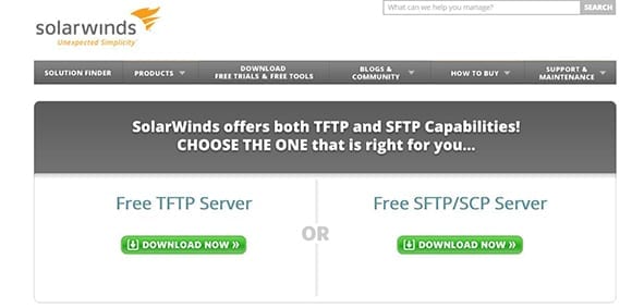 Manage Cisco Devices with a TFTP Server: solarwinds free installation
