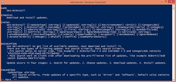 Managing Windows Updates: Get-WUInstall