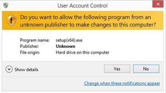 Confirm you want to install the driver software