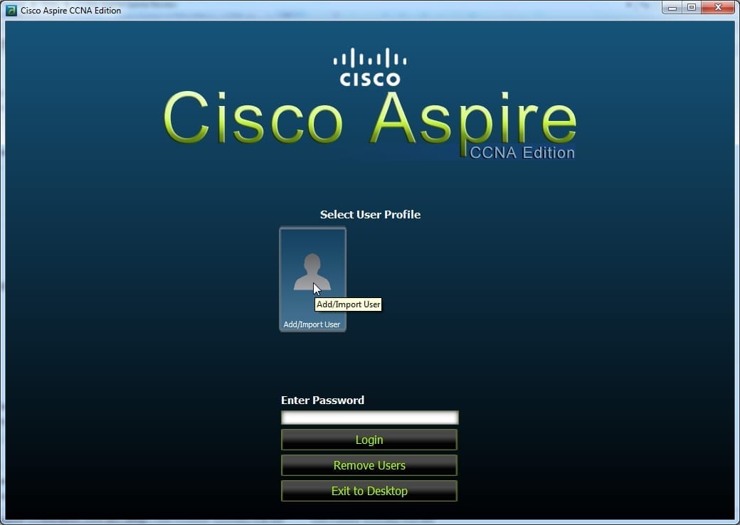 Cisco Introductory Screen