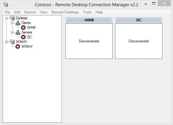 Remote Desktop Connection Manager