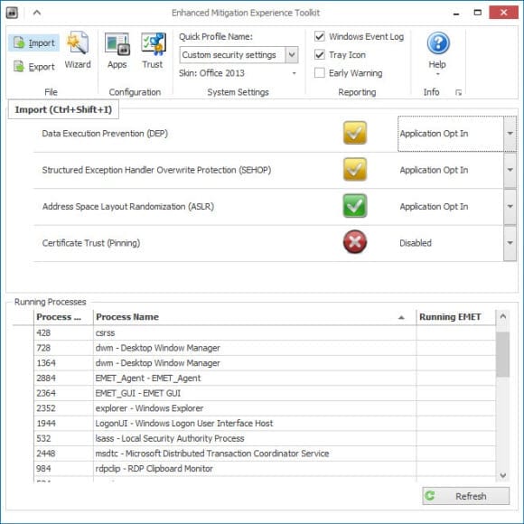 Secure a legacy application with EMET 4.1