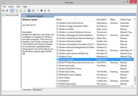 Disable services in Windows 8
